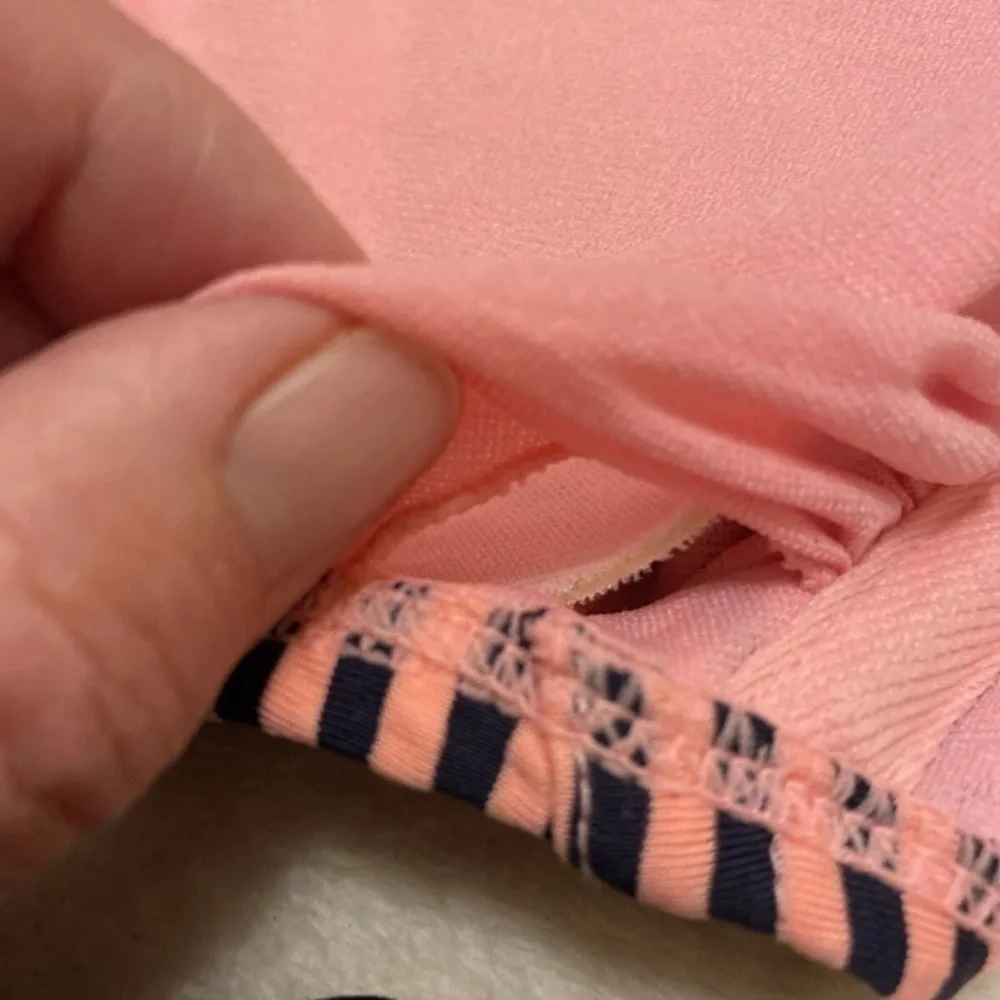 Xhilaration Pink and Black Striped Bikini